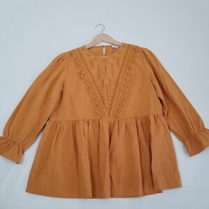 Indie & Co. Cotton 3/4 Sleeve Top XL